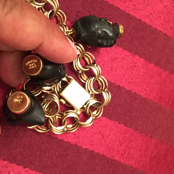 ๐HP๐ VTG Corletto 3 Charm 14K 3- Link Bracelet - Picture 5 of 10